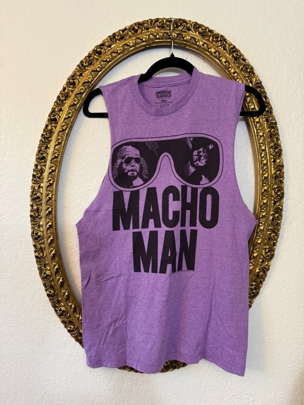 WWE Purple Macho Man Graphic Muscle Tank